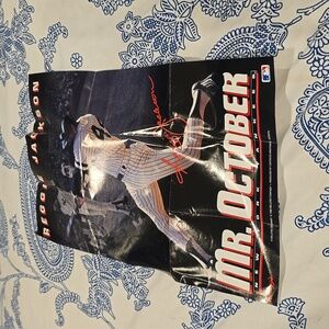 ❤️10/$40 MLB 1993 Kellogg's “Reggie Jackson” Mr October Mini Poster